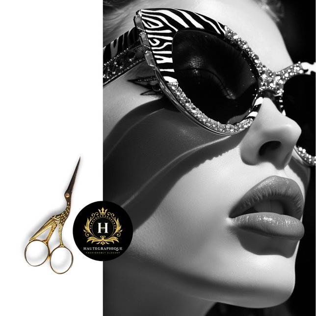 Zebra Striped Glam Kristall Sonnenbrillen Decoupag Seidenpapier (Von Creator hochgeladen)