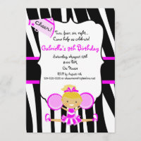 Zebra Striped Pink-Cheerleader-Geburtstag laden