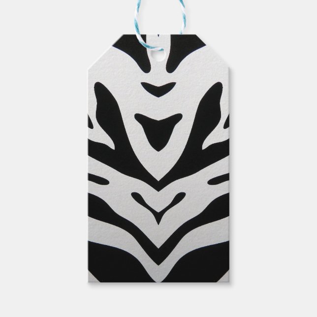 ZEBRA STRIPES ABSTRAKT GESCHENKANHÄNGER (Vorderseite)
