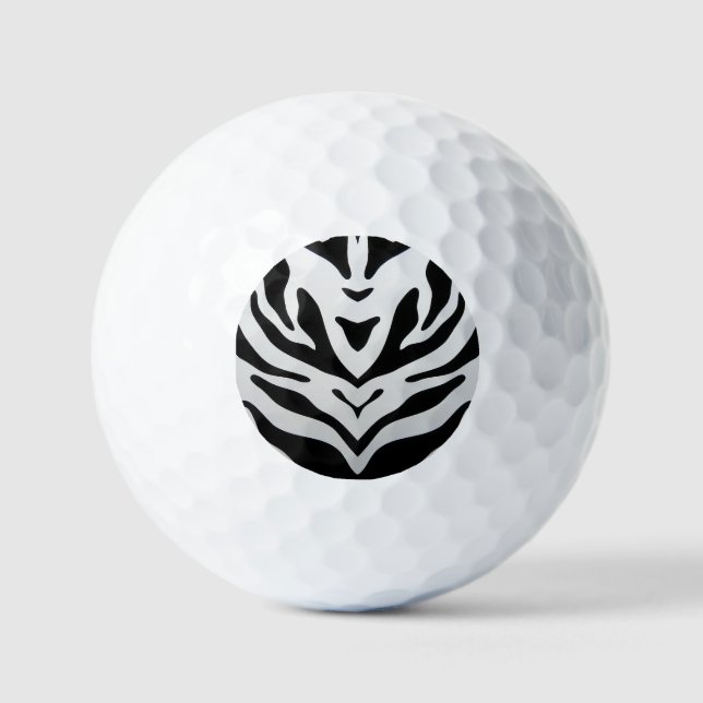 ZEBRA STRIPES ABSTRAKT GOLFBALL (Vorderseite)
