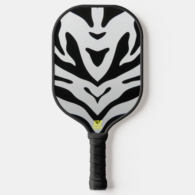 ZEBRA STRIPES ABSTRAKT PICKLEBALL SCHLÄGER (Vorderseite)