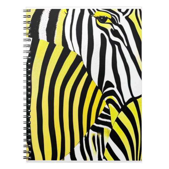 Zebra Stripes Animal Print Notizblock (Vorderseite)