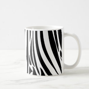 Zebra Stripes Dschungel-Schwarzweiss-Muster Kaffeetasse