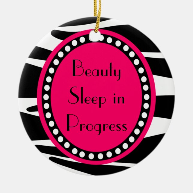 Zebra Stripes Keramik Ornament (Vorne)