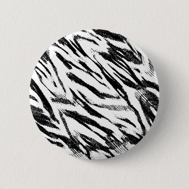 Zebra Stripes Knopf Button (Vorderseite)
