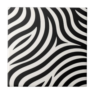 Zebra Stripes Moderne Printmedien Fliese