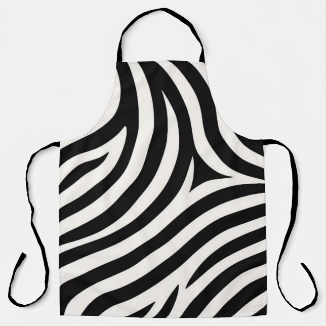 Zebra Stripes Moderne Printmedien Schürze (Vorderseite)