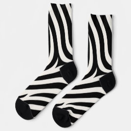 Zebra Stripes Moderne Printmedien Socken