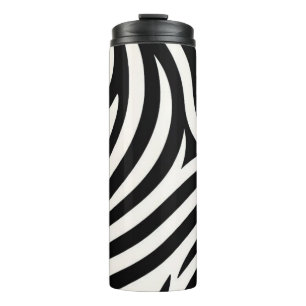 Zebra Stripes Moderne Printmedien Thermosbecher