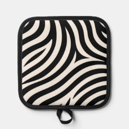 Zebra Stripes Moderne Printmedien Topflappen