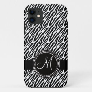 Zebra Stripes Monogramm iPhone 5 Case-Mate 11 Hülle
