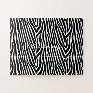 Zebra Stripes Muster Thunder_Cove Puzzle