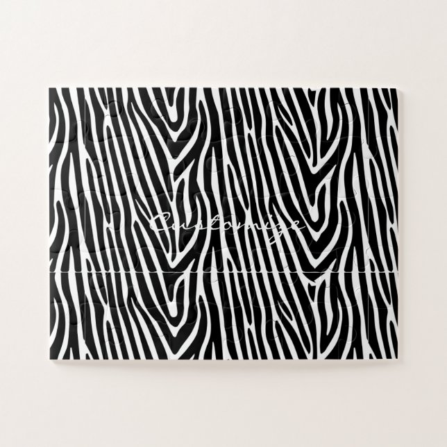 Zebra Stripes Muster Thunder_Cove Puzzle (Horizontal)