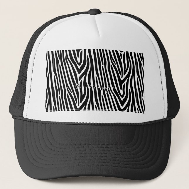 Zebra Stripes Muster Thunder_Cove Truckerkappe (Vorderseite)