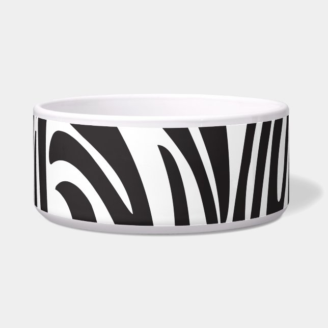 Zebra Stripes Muster Trenddesign Napf (Vorderseite)