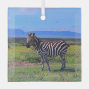 ZEBRA STRIPES ORNAMENT AUS GLAS