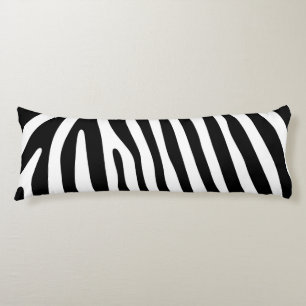 Zebra stripes pattern black & white + your ideas seitenschläferkissen