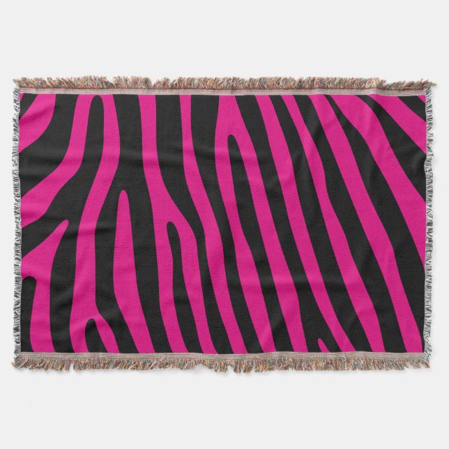 Zebra stripes pattern + your background & ideas decke (Vorderseite)