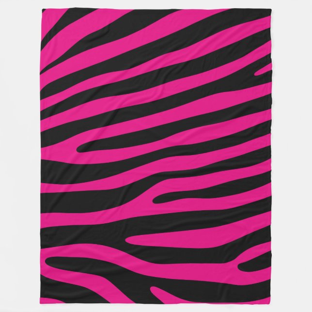 Zebra stripes pattern + your background & ideas fleecedecke (Vorderseite)