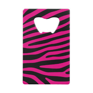 Zebra stripes pattern + your background & ideas kreditkarten flaschenöffner