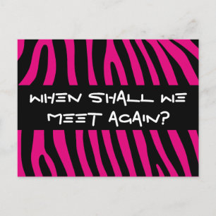 Zebra stripes pattern + your background & ideas postkarte