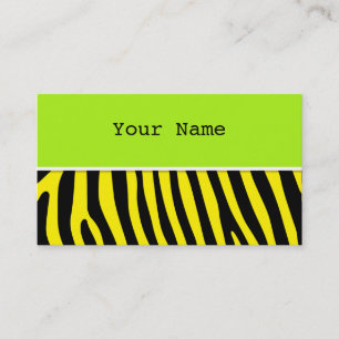 Zebra stripes pattern + your background & ideas visitenkarte
