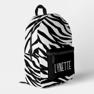 Zebra Stripes Personalisiert Bedruckter Rucksack