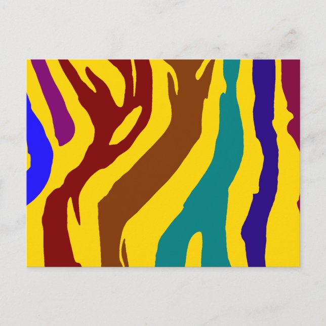 Zebra Stripes Postkarte (Vorderseite)