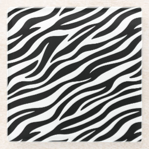 Zebra Stripes Seamless Pattern Animal Print-60492 Glasuntersetzer