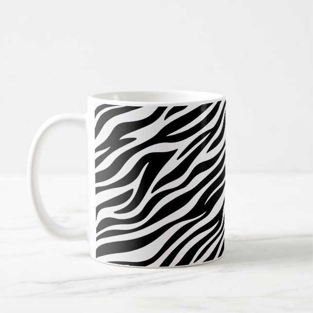 Zebra Stripes Seamless Pattern Animal Print-60492 Kaffeetasse (Links)