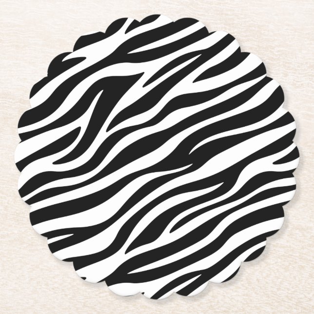 Zebra Stripes Seamless Pattern Animal Print-60492 Untersetzer (Vorderseite)