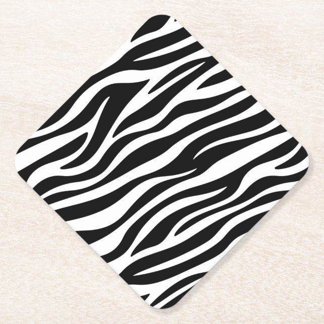 Zebra Stripes Seamless Pattern Animal Print-60492 Untersetzer (Vorderseite)