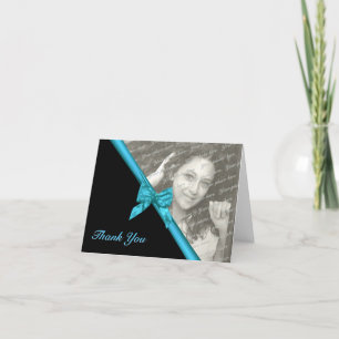 Zebra Stripes und Ribbon Vielen Dank Hinweis mit F Dankeskarte