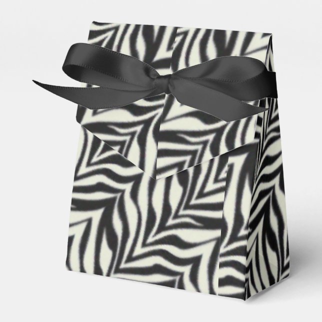Zebra Stripped Custom Gevor Box Geschenkschachtel (Vorderseite)