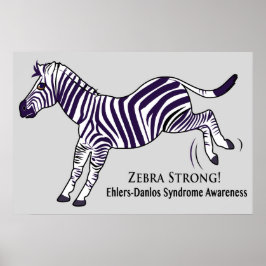 Zebra Strong Ehlers-Danlos Syndrom Poster