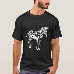 Zebra Strong Ehlers Danlos Syndrome Awareness T-Shirt