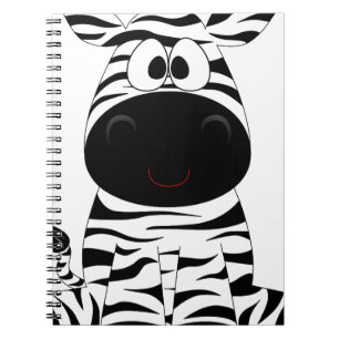 Zebra Süße Tier Stripes Jungle Safari Whimsical Notizblock