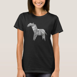 Zebra Süßes Origami-Zebra T-Shirt