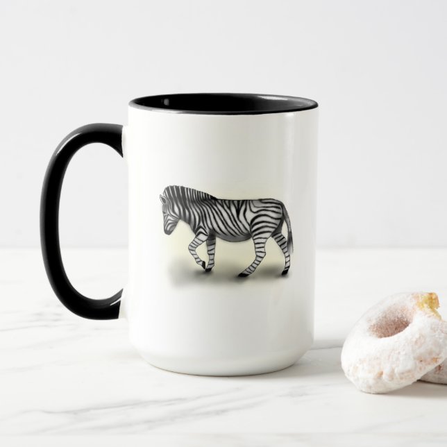 ‚Zebra‘ Tasse (Mit Donut)