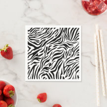 Zebra Theme Paper Napkins für Party