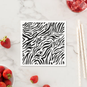 Zebra-Themen-Papier-Servietten für Partys Serviette