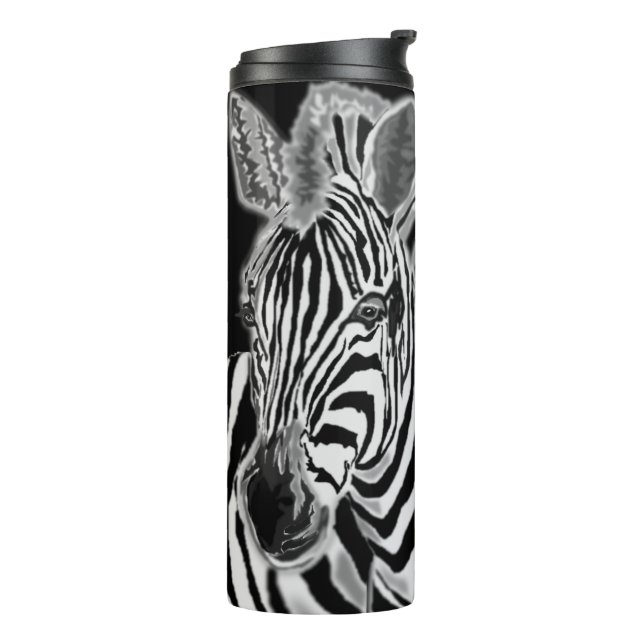 Zebra Thermal Tumbler Thermosbecher (Nach links gedreht)