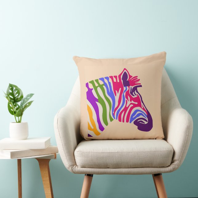 Zebra Throw Pillow Kissen (Stuhl )