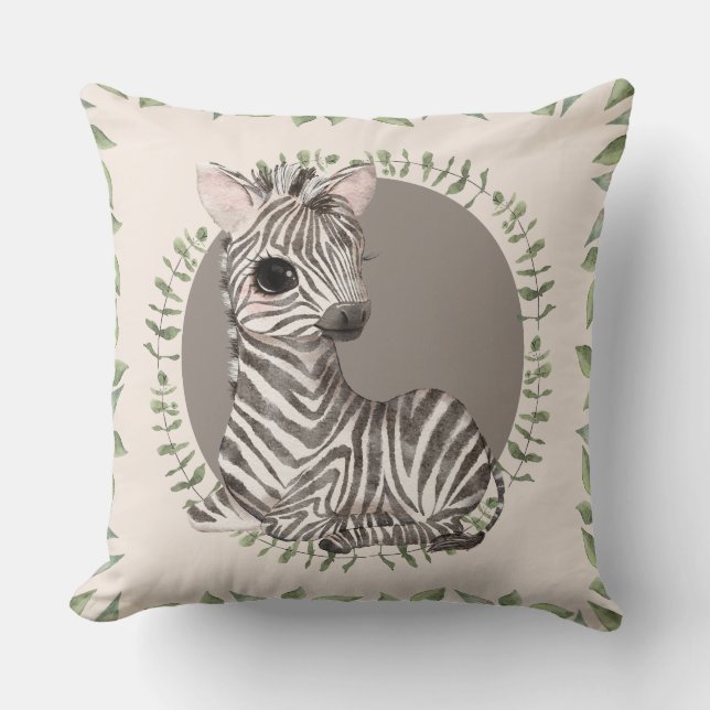 Zebra Throw Pillow Kissen (Vorderseite)