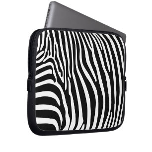 Zebra-Tierdruck Laptopschutzhülle