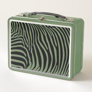 Zebra-Tierdruck Metall Brotdose