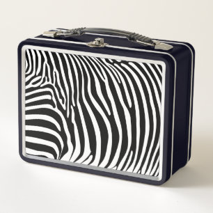 Zebra-Tierdruck Metall Brotdose