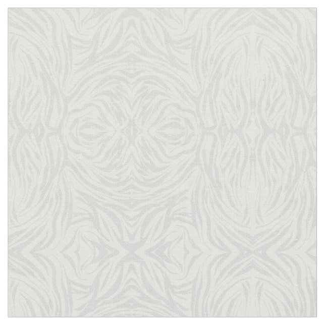 Zebra-Tierdruck neutrales Grau Streifen  Stoff (Nahaufnahme)