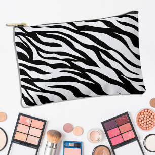 Zebra-Tierdruck Schwarz-Weiß-Safari Zubehörtasche