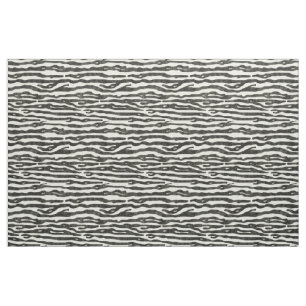 Zebra-Tierdruck-Schwarzes Ecru gestreiftes Muster Stoff